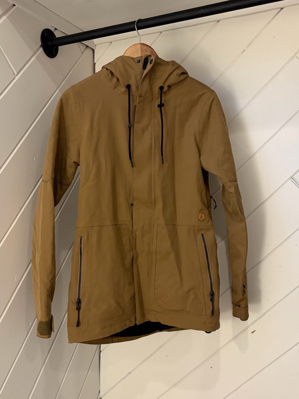 Volcom Women’s Winter Hooded Jacket in Brown